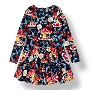 Polarn O. Pyret | Festive Carousel Eco Twirl Dress (10-12 yrs) 🎠